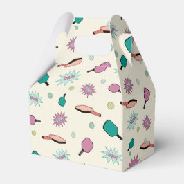 Pickleball! Fun Colorful Pattern Bedankdoosjes