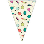 Pickleball! Fun Colorful Pattern Vlaggetjes (Derde vlag)