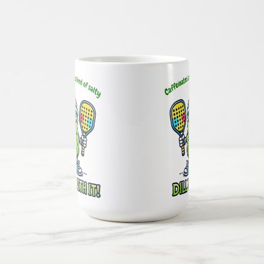 Pickleball Funny Coffee Mug Drinkware Kitchen (Centre)
