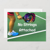 Pickleball Funny No Strings Attached Briefkaart (Voorkant / Achterkant)