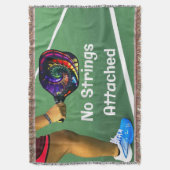 Pickleball Funny No Strings Attached Deken (Voorkant Verticaal)