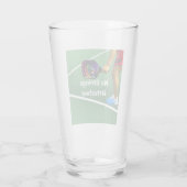 Pickleball Funny No Strings Attached Glas (Achterkant)