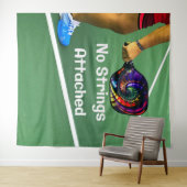 Pickleball Funny No Strings Attached Wandkleed (In Situ (horizontaal))