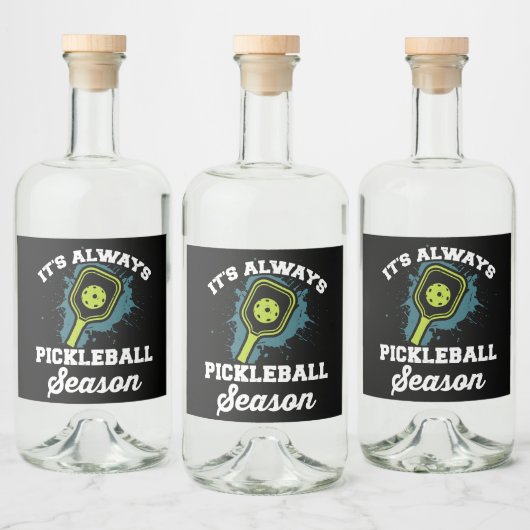 Pickleball Funny Pickleball Gifts Likeurfles Etiket (Flessen)