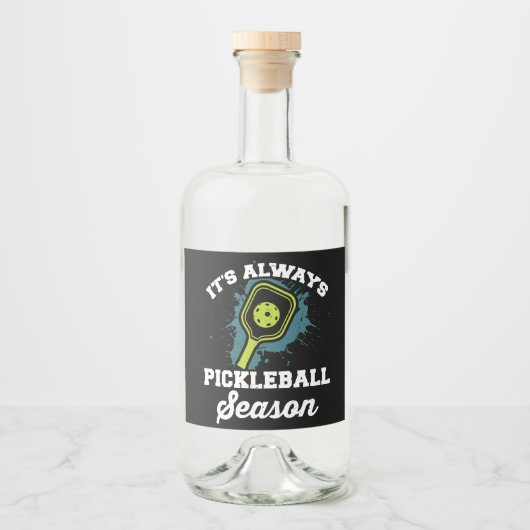 Pickleball Funny Pickleball Gifts Likeurfles Etiket (Voorkant)