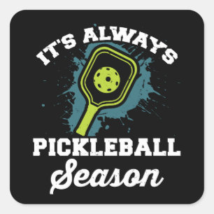 Pickleball Funny Pickleball Gifts Vierkante Sticker