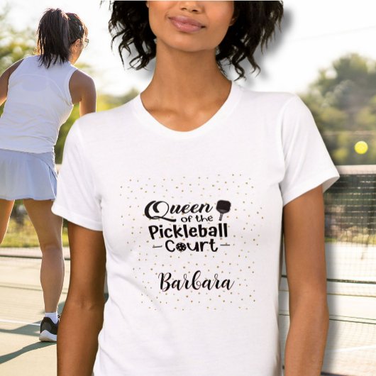 Pickleball Gal Koningin van het Hof Bella + Canvas T-shirt
