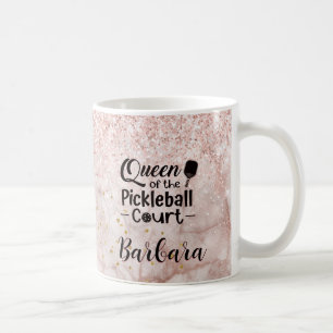 PIckleball Gal Queen of the Court Koffiemok