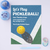 Pickleball Games Adverteren Flyer (Enkel)