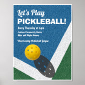 Pickleball Games Adverteren Poster (Voorkant)