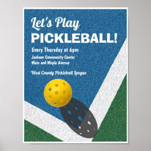 Pickleball Games Adverteren Poster