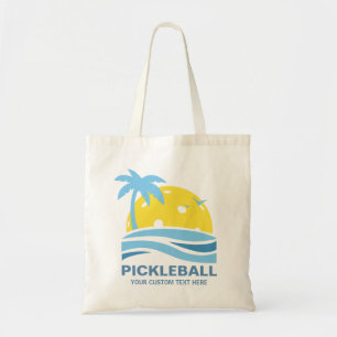 Pickleball Gear Tropical Palm Tree Sun Aangepaste  Tote Bag