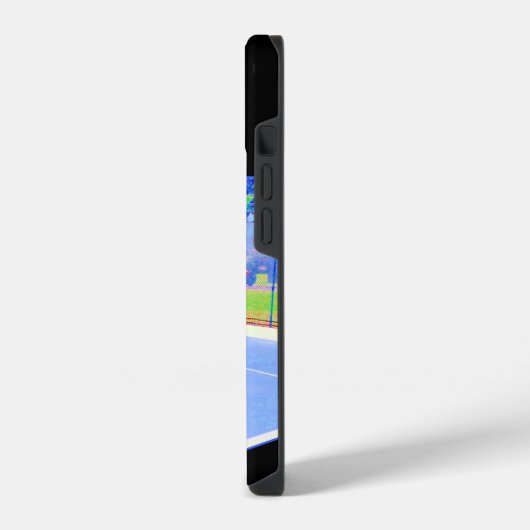 Pickleball Gek Kleurrijk Ontwerp iPhone Hoesje (Linkerkant)