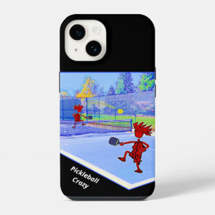 Pickleball Gek Kleurrijk Ontwerp iPhone 14 Hoesje