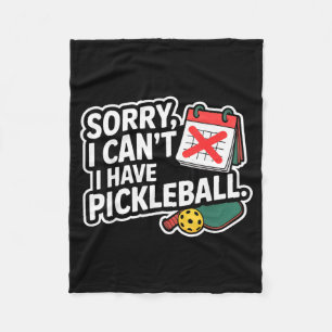 Pickleball gepensioneerde dink opa grappig sport c fleece deken