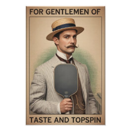 Pickleball Gift For Gentlemen Of Taste And Topspin Foto Afdruk
