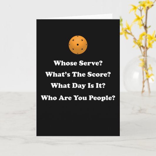 Pickleball Gift Kaart (Gele Bloem)