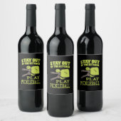 Pickleball Gifts Wijn Etiket (Flessen)