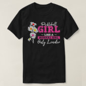 Pickleball Girl Funny Pickleball Player Women Moth T-shirt (Design voorkant)