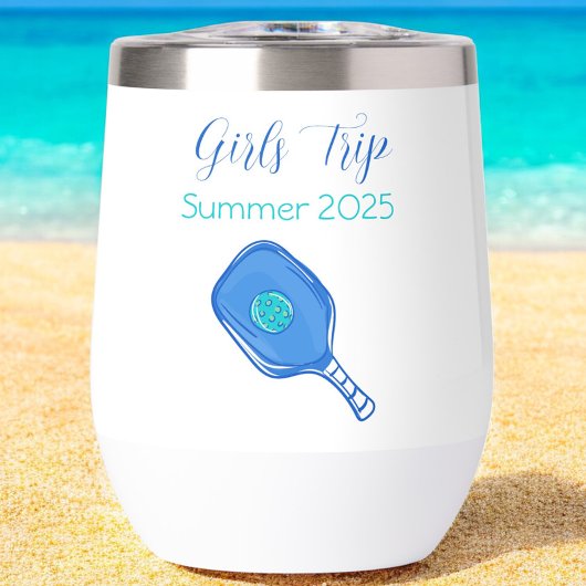 Pickleball Girls Trip Vin Tumbler Custom