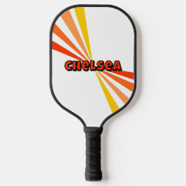 Pickleball Girls Verjaardagsfeestje Retro Pickleball Paddle