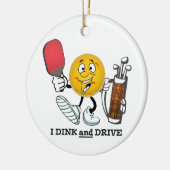 PIckleball/golf: Dink & station Keramisch Ornament (Links)