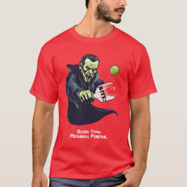 Pickleball graaf Dinkula's spookachtige verhaal T-shirt