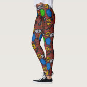 Pickleball Graffiti Art Burst Vrouwen Leggings (Links)