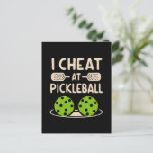 Pickleball Grappig Briefkaart (Staand voorkant)