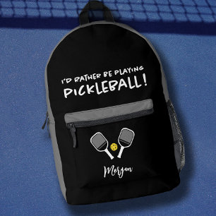 Pickleball Grappig Sport Liefdevolle Aangepaste Na Bedrukte Rugzak