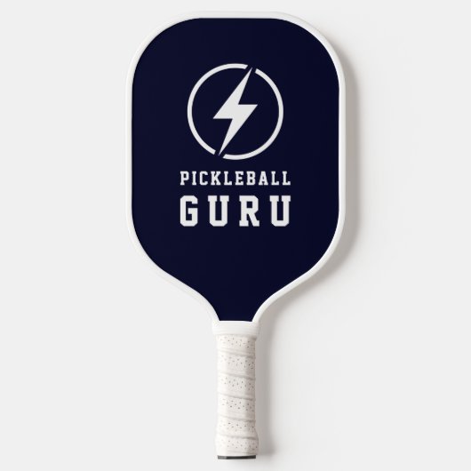 Pickleball Guru Monogram Lightning Bolt Gepersonal Paddle (Voorkant)