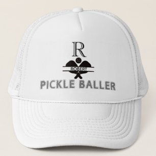 Pickleball Guy Aangepaste Monogram Initiaal Naam Trucker Pet