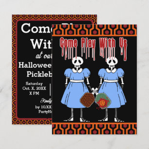 Pickleball Halloween Kostuum Party Horror Twins Kaart