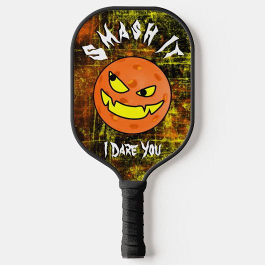 Pickleball Halloween pompoen smash het Pickleball Paddle (Voorkant)