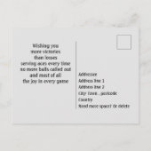 Pickleball Happy Birthday Black Kaart (Achterkant)