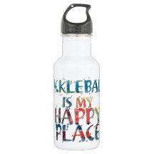 Pickleball Happy Place Water Fles