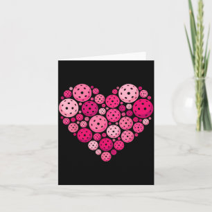 Pickleball hart valentijnsdag pickleball liefhebbe kaart
