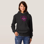 Pickleball Heart For Pickleball Girls Women Hoodie (Voorkant volledig)