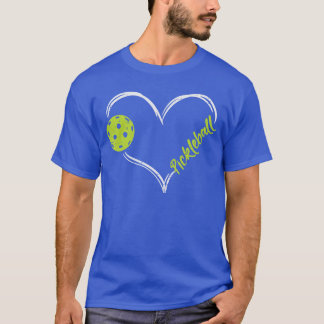 Pickleball Heart Love Pickle Ball Player Sport Wom T-shirt