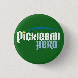 "Pickleball Hero" Logo Button (groen)