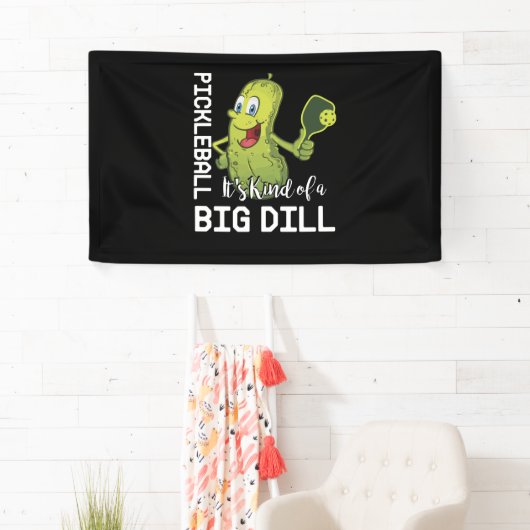 Pickleball Het is een soort Big Dill Spandoek (Insitu)