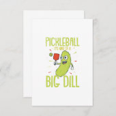 Pickleball Het is een soort grote dill-vun pun-cad Bedankkaart (Voorkant / Achterkant)