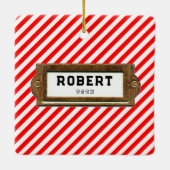 Pickleball Holiday Gift 2022 Keramisch Ornament (Achterkant)