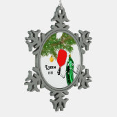 Pickleball Holiday Gift Tin Sneeuwvlok Ornament (Links)