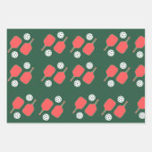 Pickleball Holiday Wrapping Paper (Voorkant 3)
