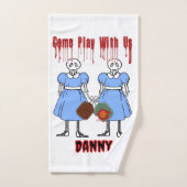 Pickleball Horror Twins Come Play with Us  (Serviette à main)