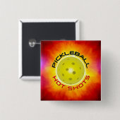 Pickleball Hot Shots 1 Button (Voorkant /achterkant)