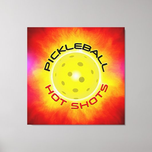 Pickleball Hot Shots 1 Canvas Afdruk (Voorkant)