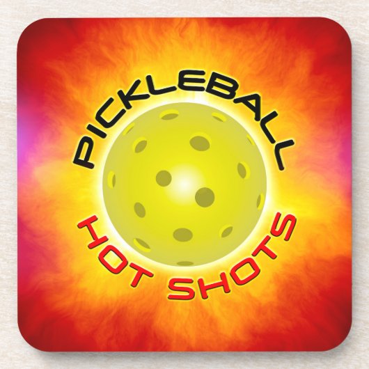 Pickleball Hot Shots 1 Dessous de verre (Devant)