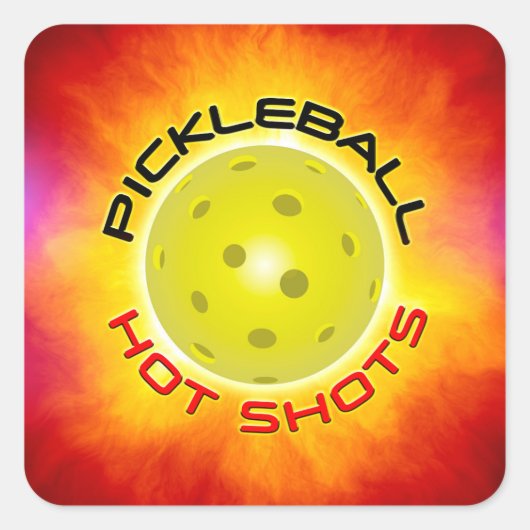 Pickleball Hot Shots 1 Stickers (Devant)